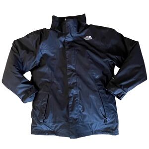 The North Face Black Shell Jacket with White Logo